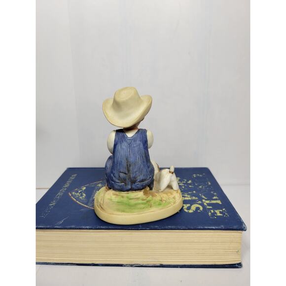 Vintage Denim Days, Homco Figurine 1504  Danny After Chores, - Picture 3 of 6